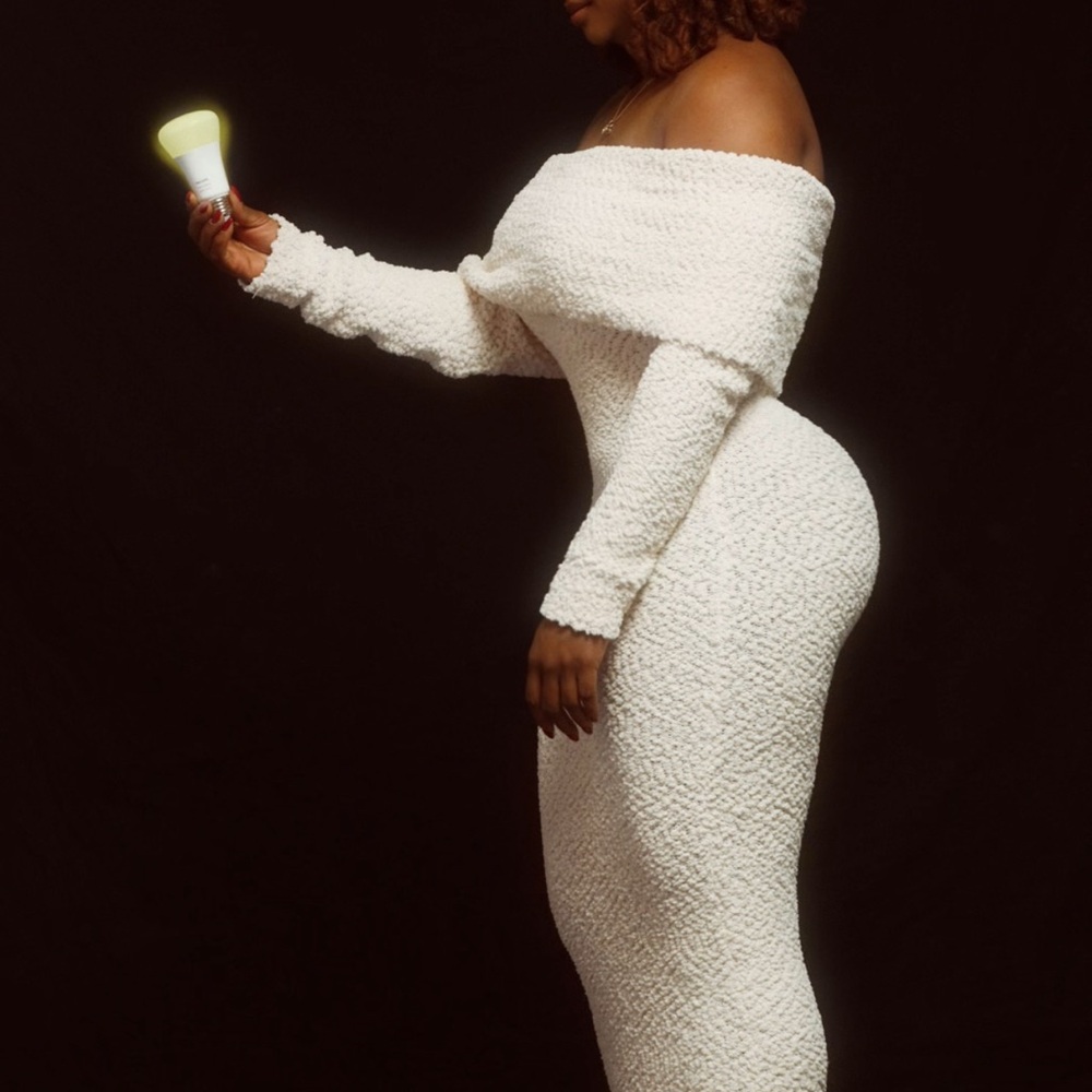 Cozy Cream Off-the-Shoulder Sweater